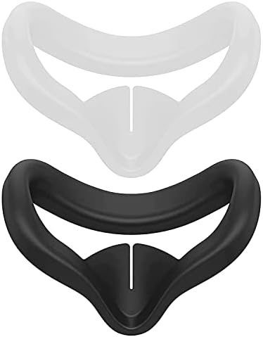 אביזרים ל- Oculus Quest 2 vr כיסוי פנים, 2 מחשב, סיליקון פרימיום, היגיינה משופרת של היגיינה משופרת של היגיינה אורגונומית.