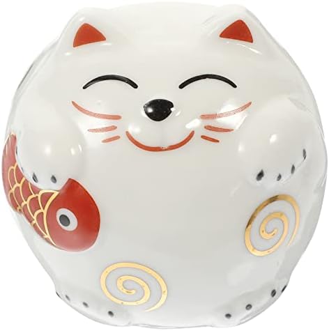 Kisangel Cat Piggy Bank Ceramic Cat Money Money Jar Style Coin Bank Child
