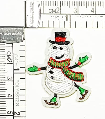 שלג קטן וחמוד לתפור ברזל על טלאים רקומים חג המולד קריקטורה ילדי ילדים מדבקת מלאכת פרויקטים אבזר תפירה עשה זאת בעצמך