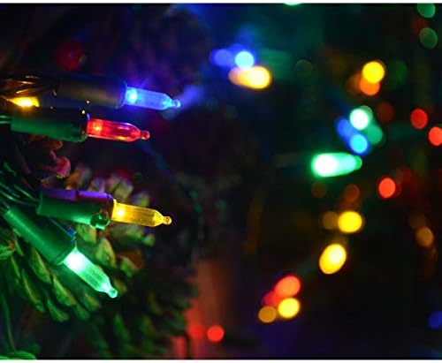16.5ft 50 ספירות אורות לחג המולד מיני, אורות מיתרים של פיות LED המופעלים על ידי סוללה לעצי חג המולד, זר, זר, אח, בית,