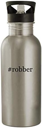 מתנות Knick Knack Bobber - 20oz נירוסטה hashtag בקבוק מים חיצוניים, כסף