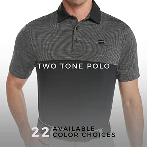 שלוש שישים שש מהיר יבש גולף חולצות לגברים - לחות הפתילה קצר שרוול מזדמן פולו חולצה