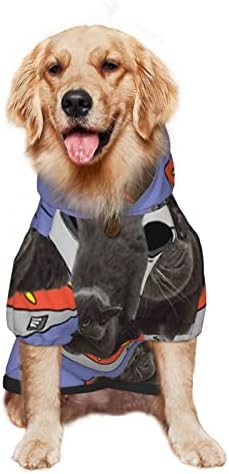 קפוצ'ון גדול כלב בריטי-חתול-א-אליין-אופו סוודר בגדי חיות מחמד עם מעיל תלבושת חתולים רכים xx-large